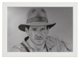 Indiana Jones - ołówek + węgiel